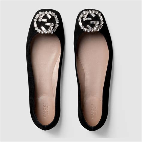 gucci suede ballet flats|gucci ballet flats sale.